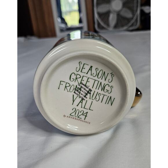 Anthropologie Holiday in the City Austin 2024 4 Piece Set Mug Glass 2 Plates - Picture 9 of 11